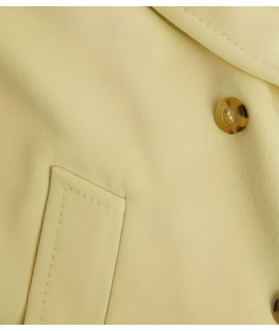 MAX MARA Желтое кашемировое пальто, фото 4