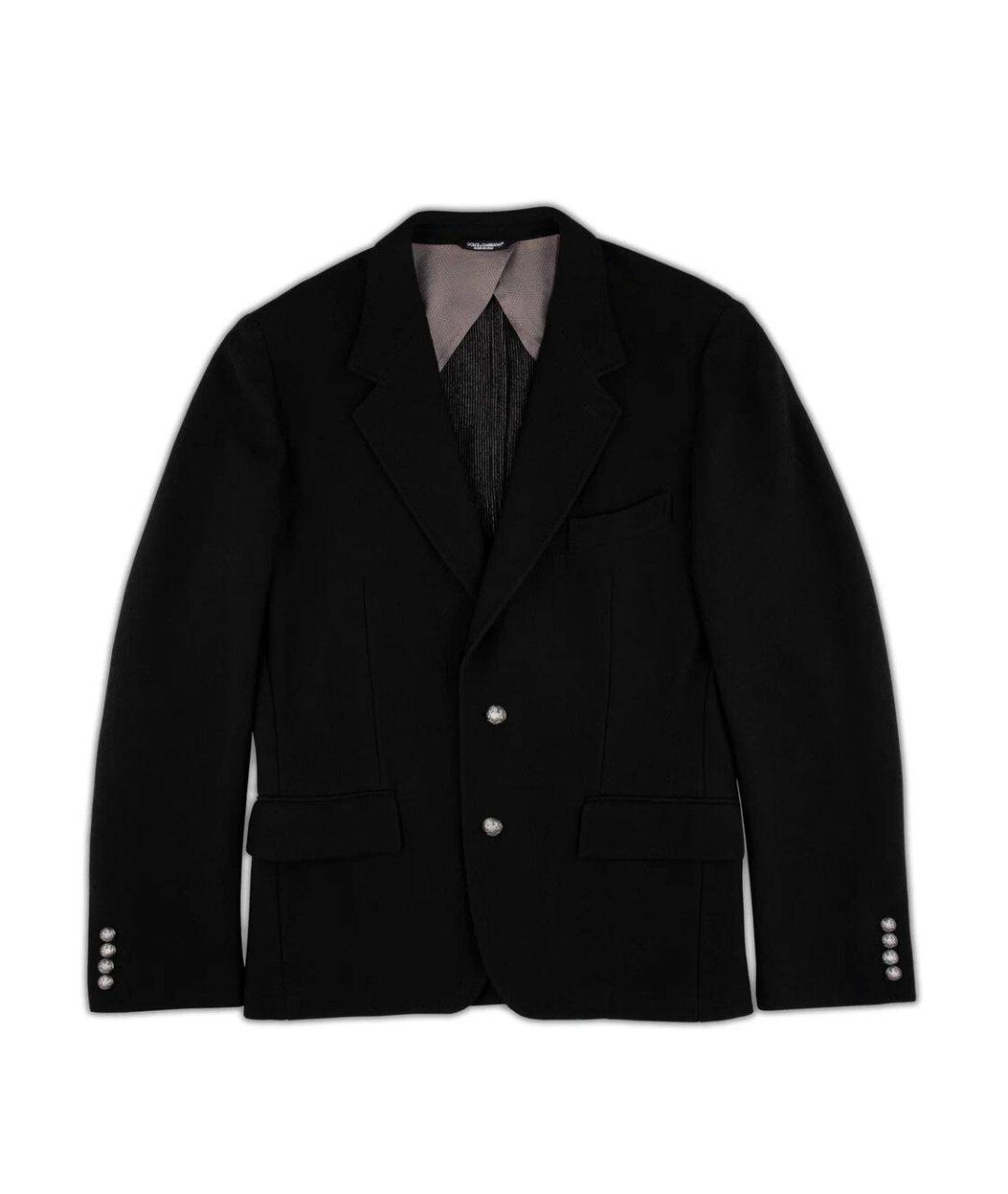 DOLCE&GABBANA Черный шерстяной пиджак, фото 8