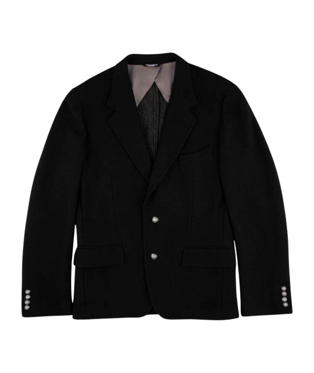 DOLCE&GABBANA Черный шерстяной пиджак, фото 1