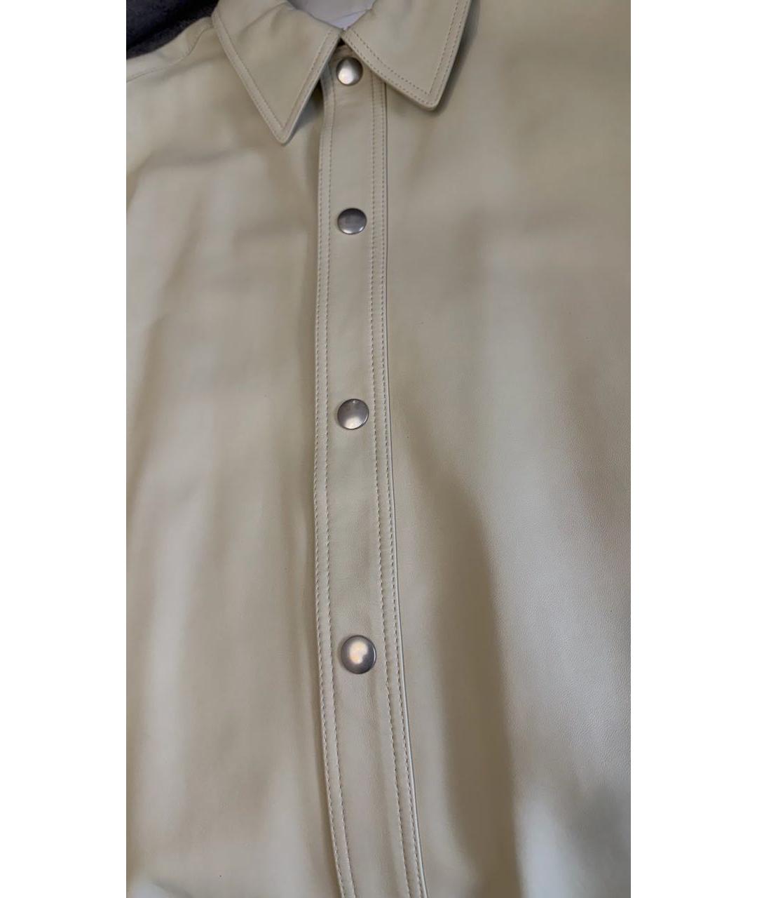 SANDRO Бежевая кожаная куртка, фото 4