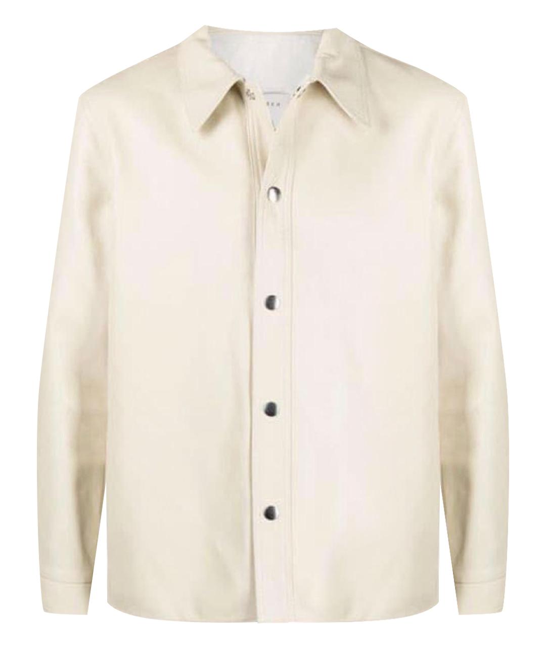 SANDRO Бежевая кожаная куртка, фото 1