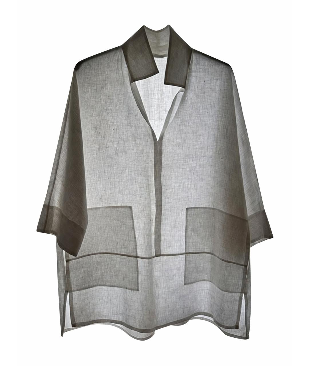 'S MAX MARA Белая льняная блузы, фото 1