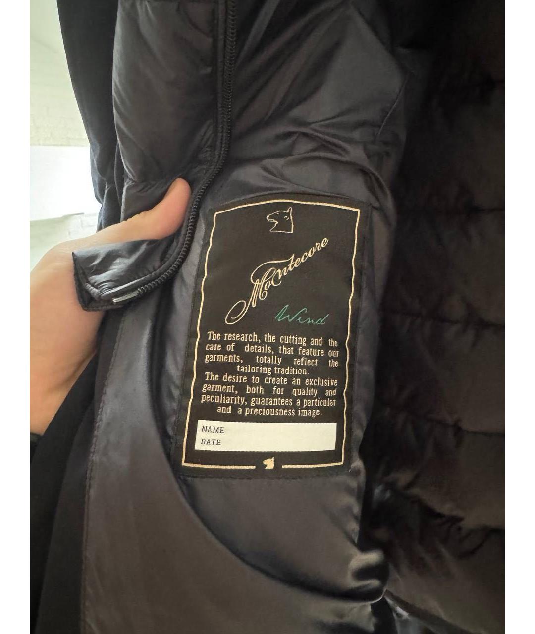 MOORER Черная шерстяная куртка, фото 4