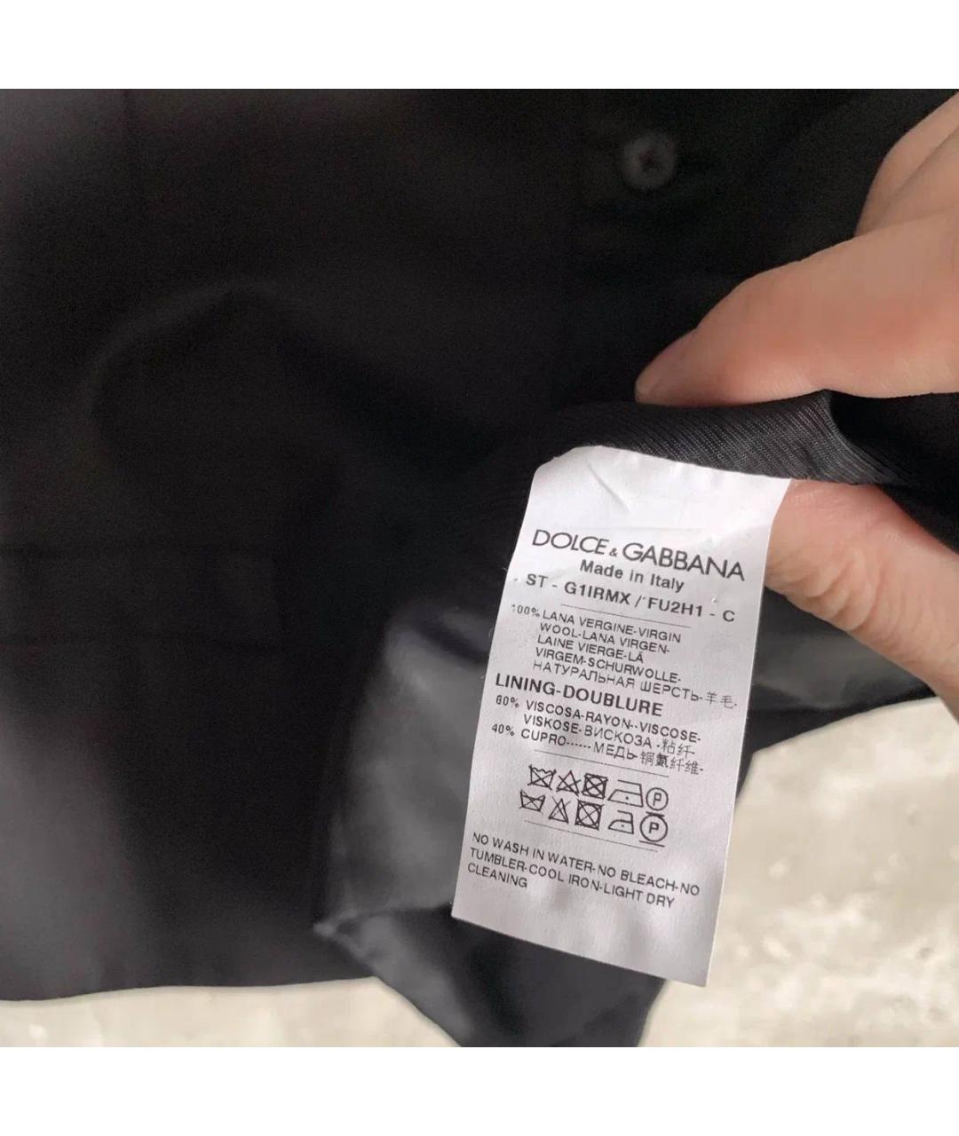 DOLCE&GABBANA Черный шерстяной жилет, фото 5