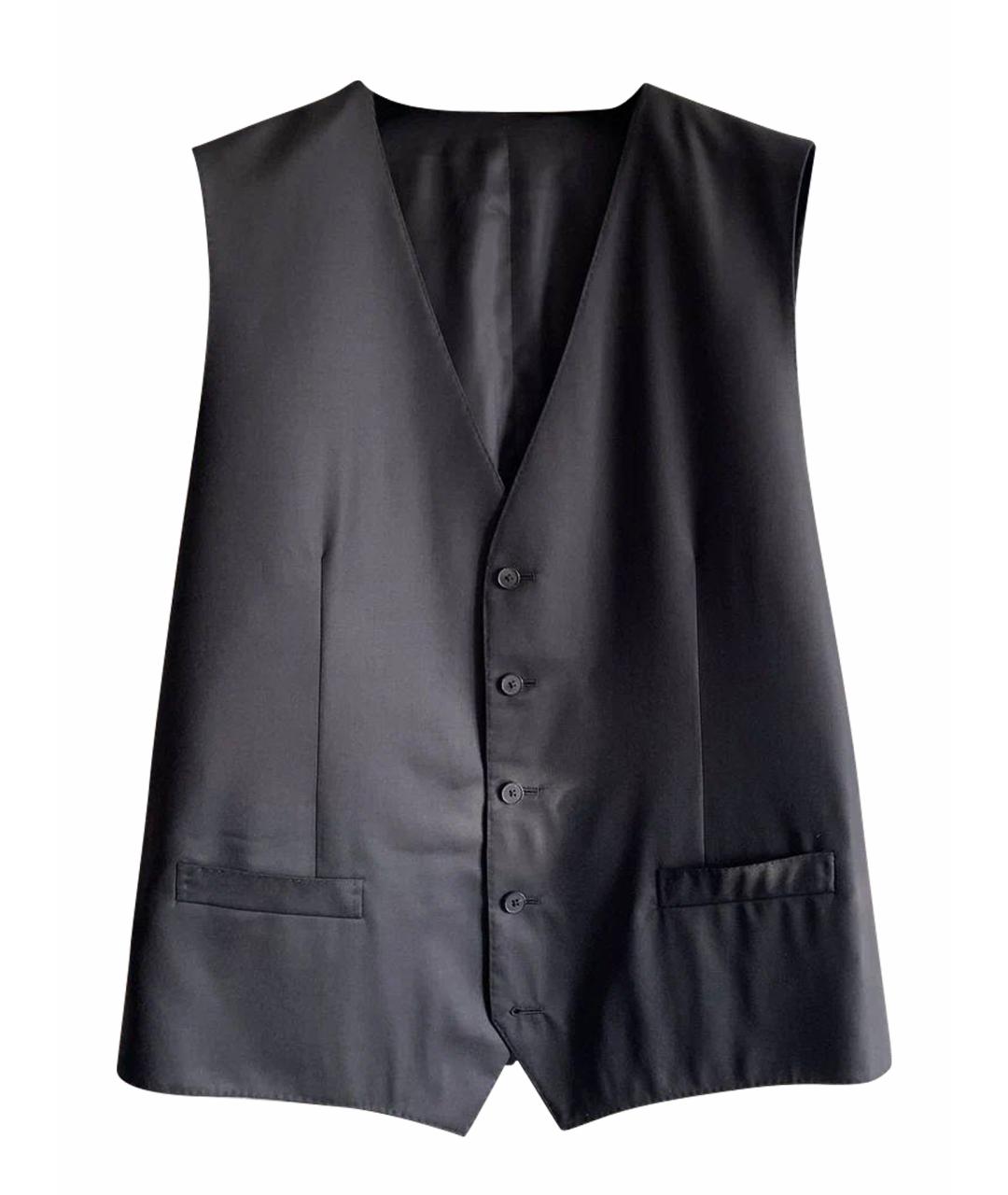 DOLCE&GABBANA Черный шерстяной жилет, фото 1