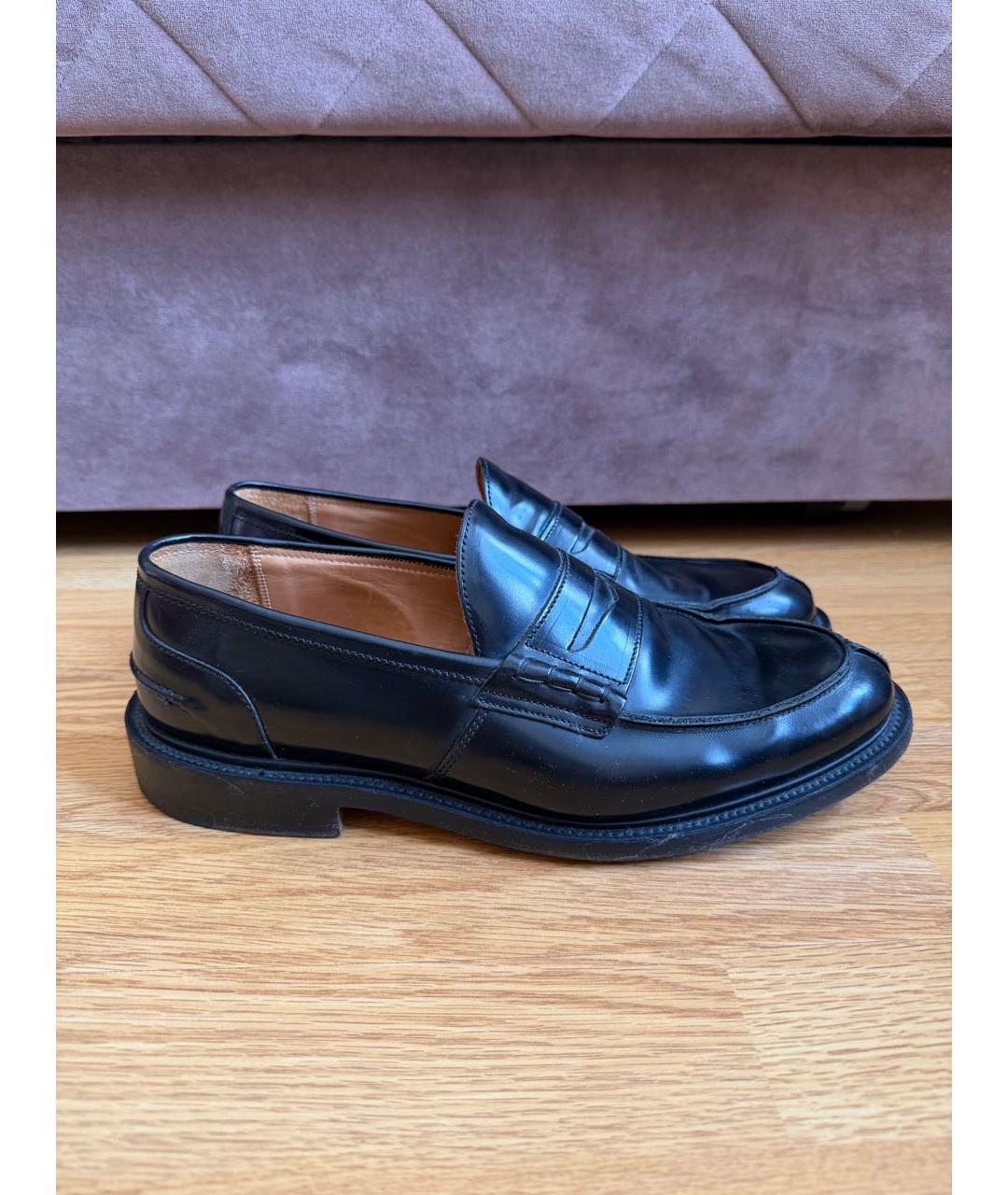 TRICKER'S Черные кожаные лоферы, фото 6