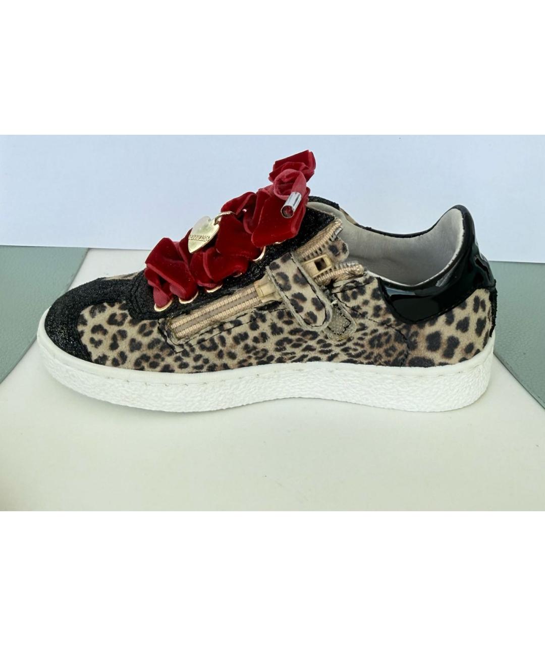 MONNALISA Мульти кожаные кеды, фото 4