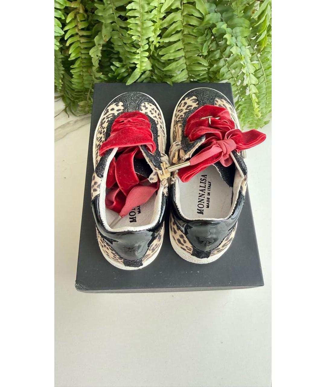 MONNALISA Мульти кожаные кеды, фото 3