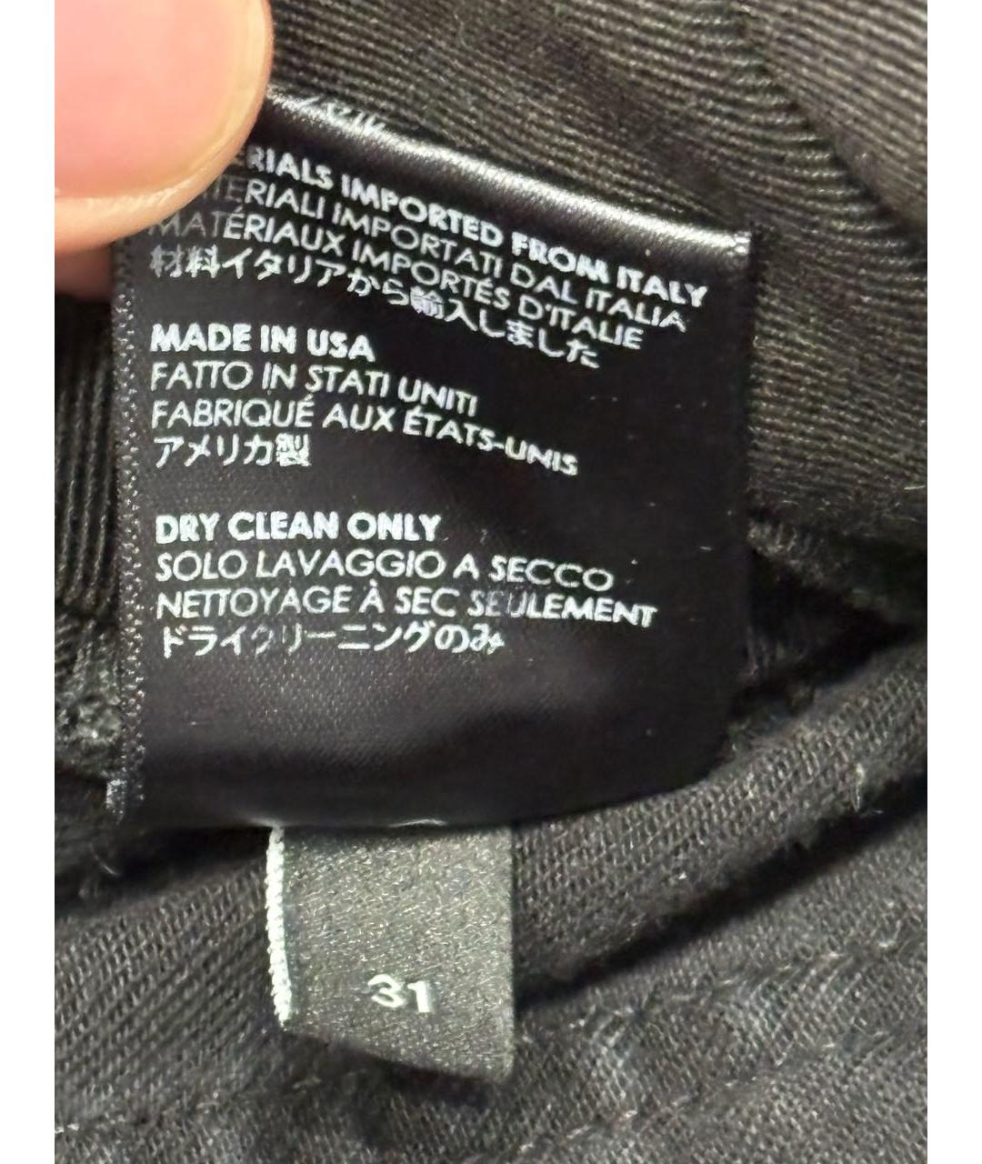 AMIRI Черные хлопко-эластановые джинсы скинни, фото 6