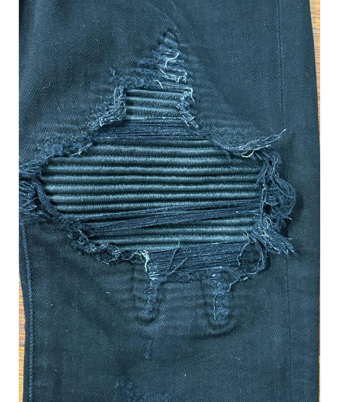 AMIRI Черные хлопко-эластановые джинсы скинни, фото 7