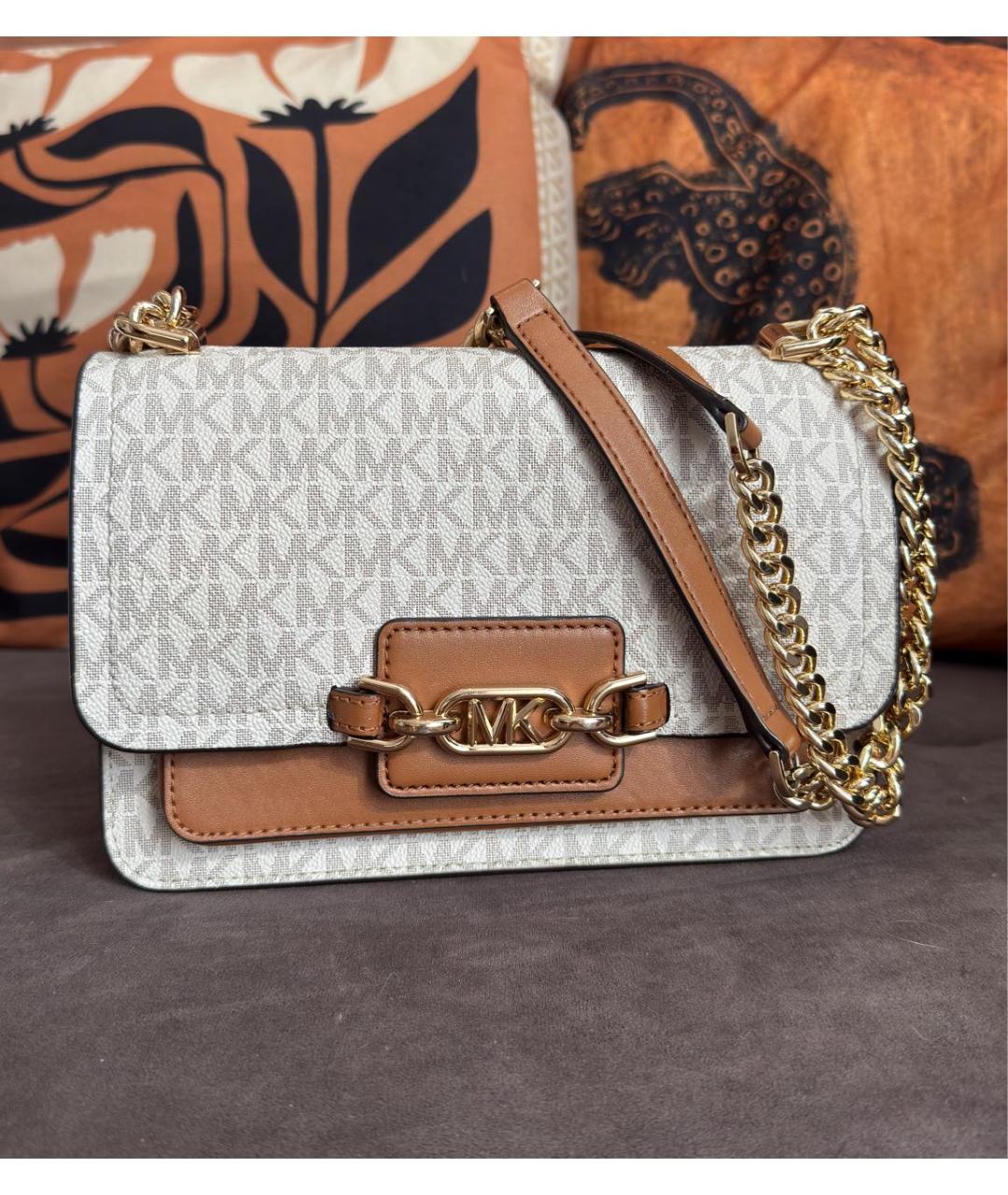 MICHAEL KORS Бежевая сумка через плечо, фото 6