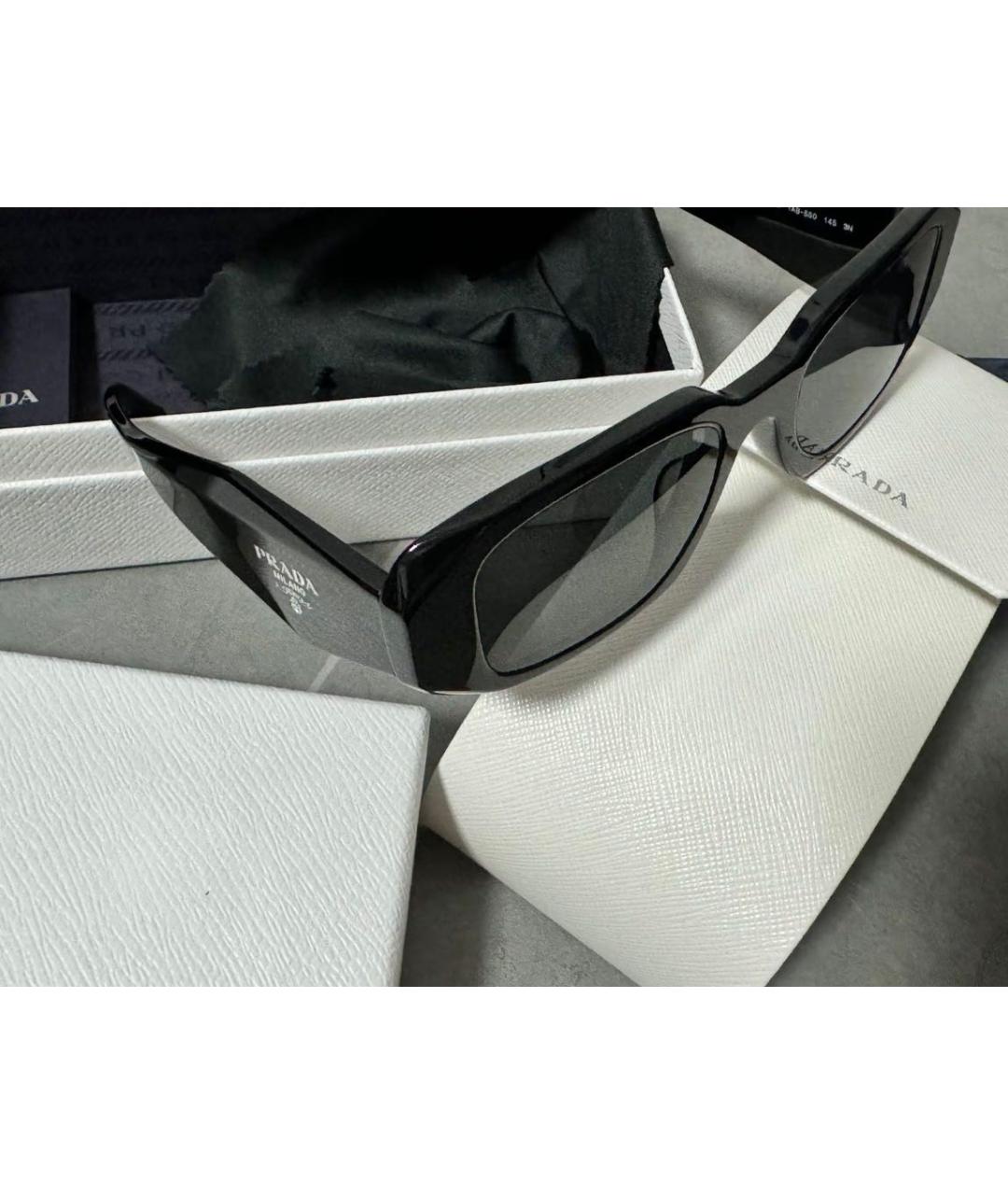 PRADA Черные солнцезащитные очки, фото 5