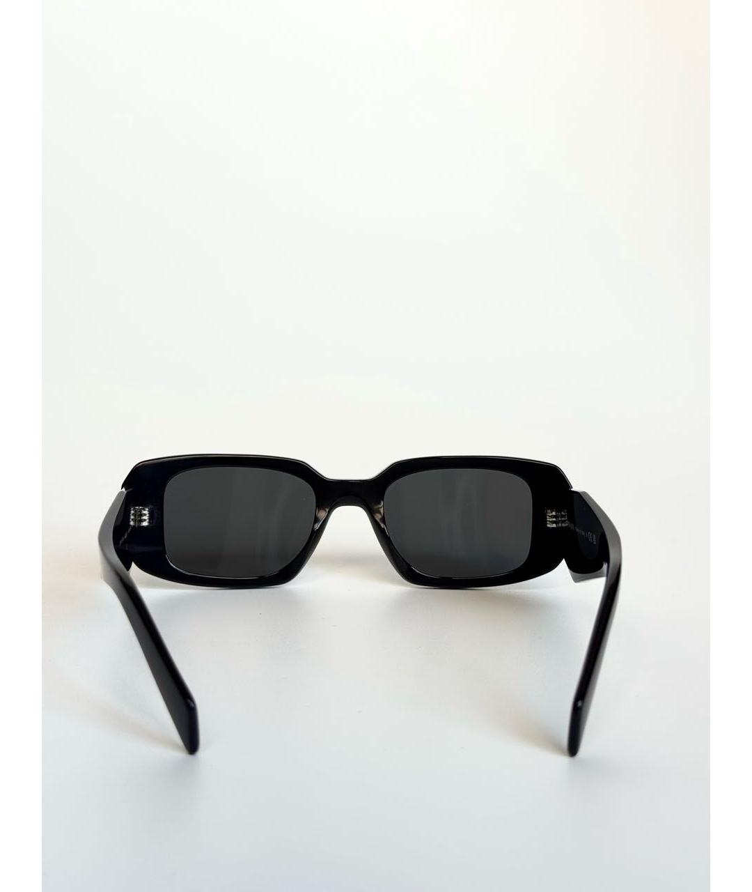 PRADA Черные пластиковые солнцезащитные очки, фото 5
