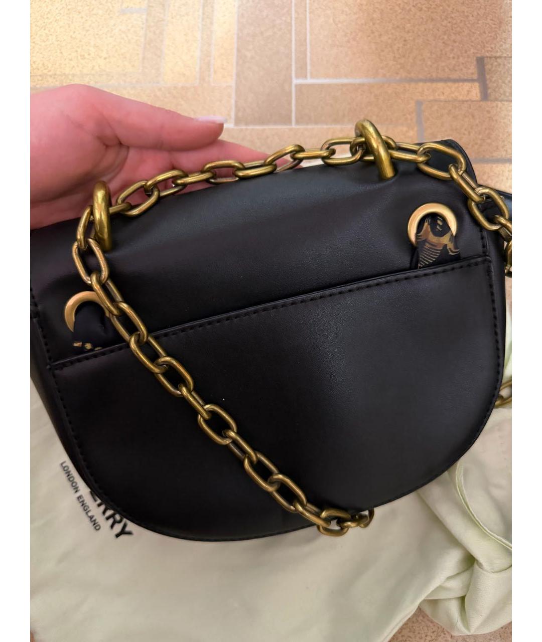 VERSACE JEANS COUTURE Черная кожаная сумка через плечо, фото 2