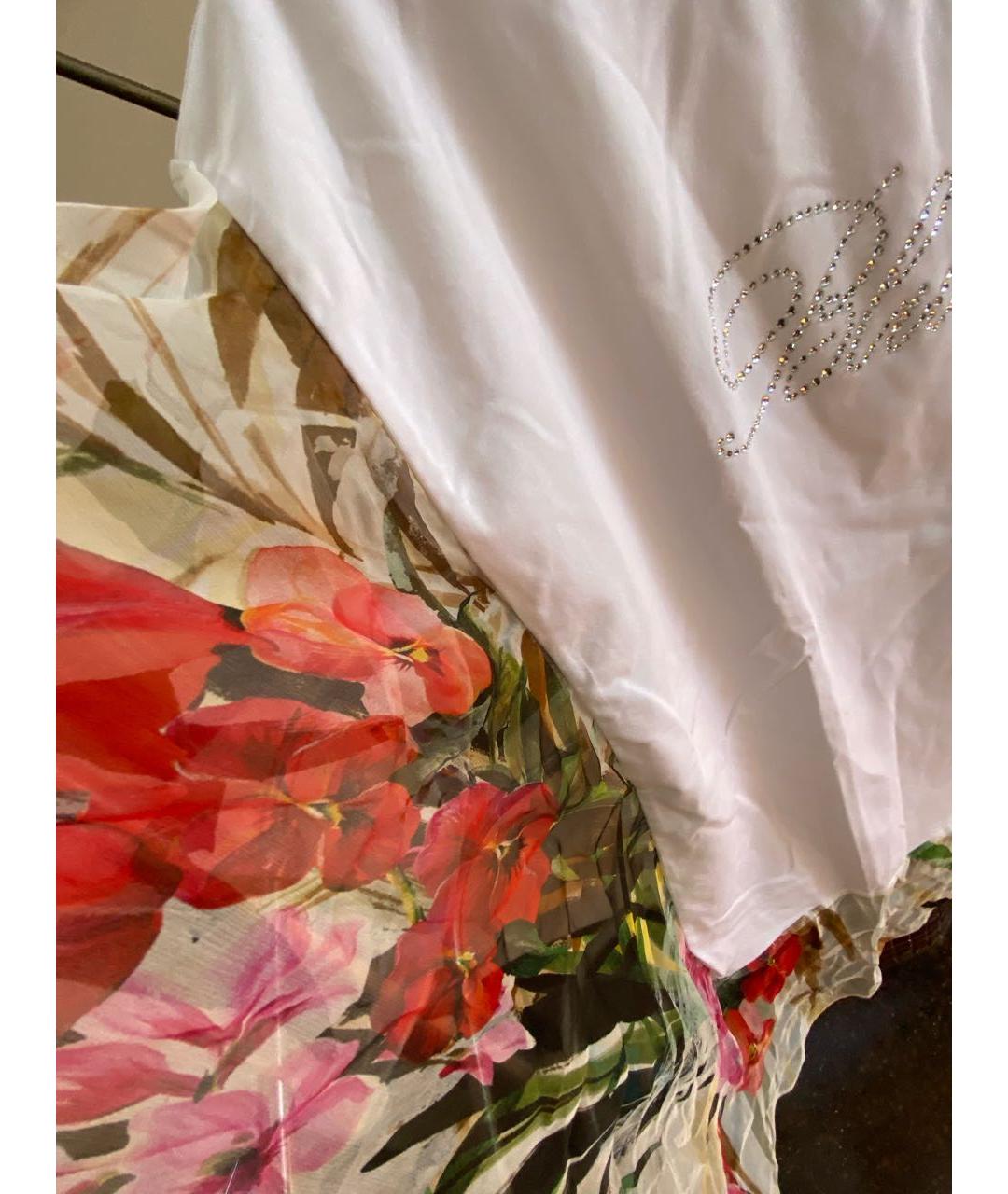 BLUMARINE Белая хлопковая майка, фото 4