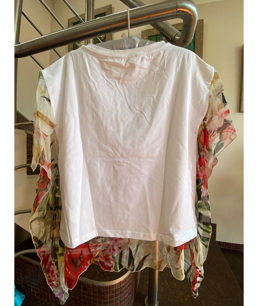 BLUMARINE Белая хлопковая майка, фото 2