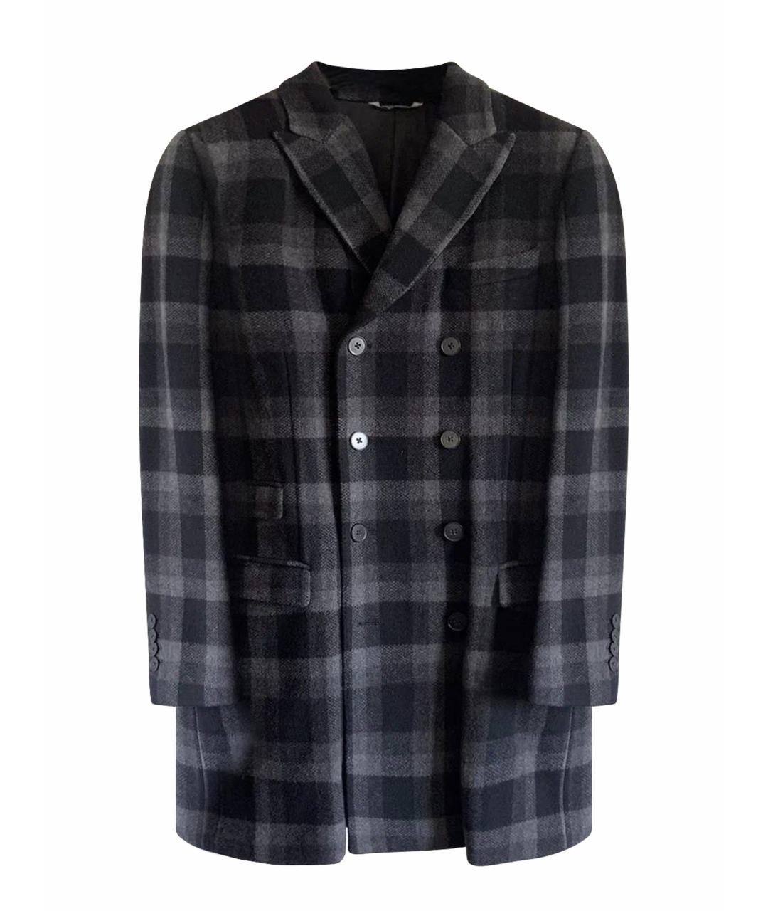 DOLCE&GABBANA Серое шерстяное пальто, фото 1