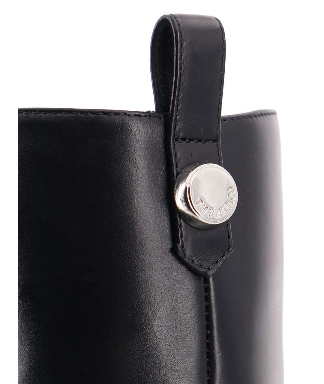 THE ATTICO Черные кожаные сапоги, фото 3