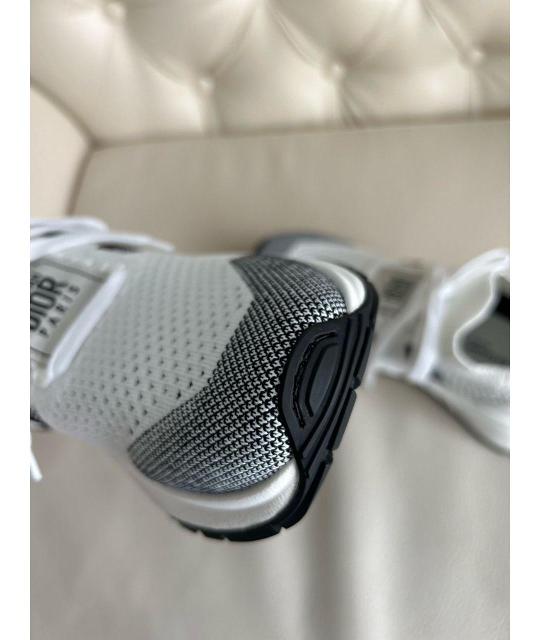 CHRISTIAN DIOR Белые текстильные кроссовки, фото 7