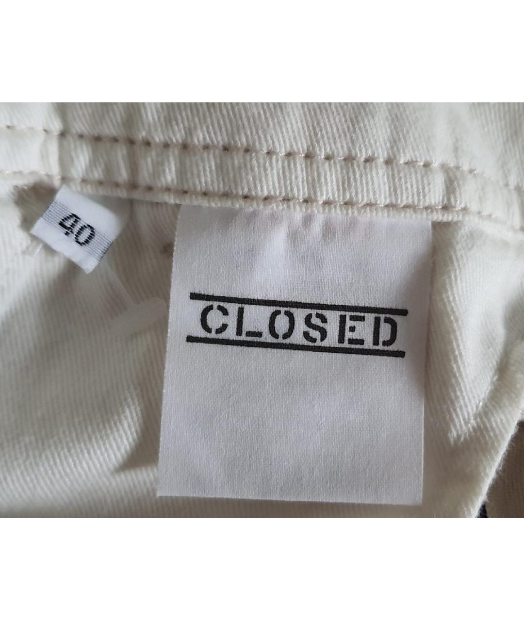 CLOSED Бежевые хлопковые брюки широкие, фото 5