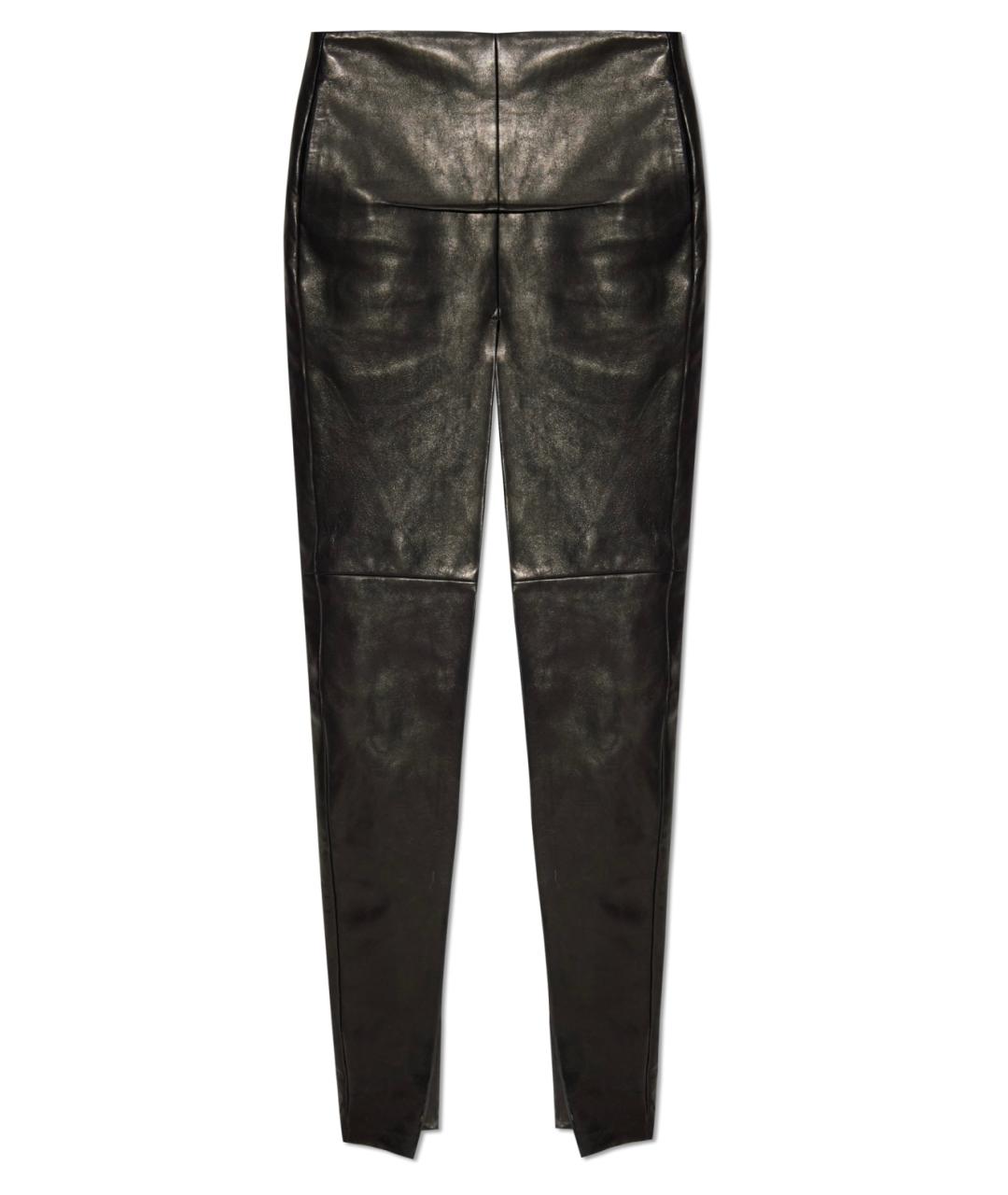 RICK OWENS Черная кожаная юбка макси, фото 5