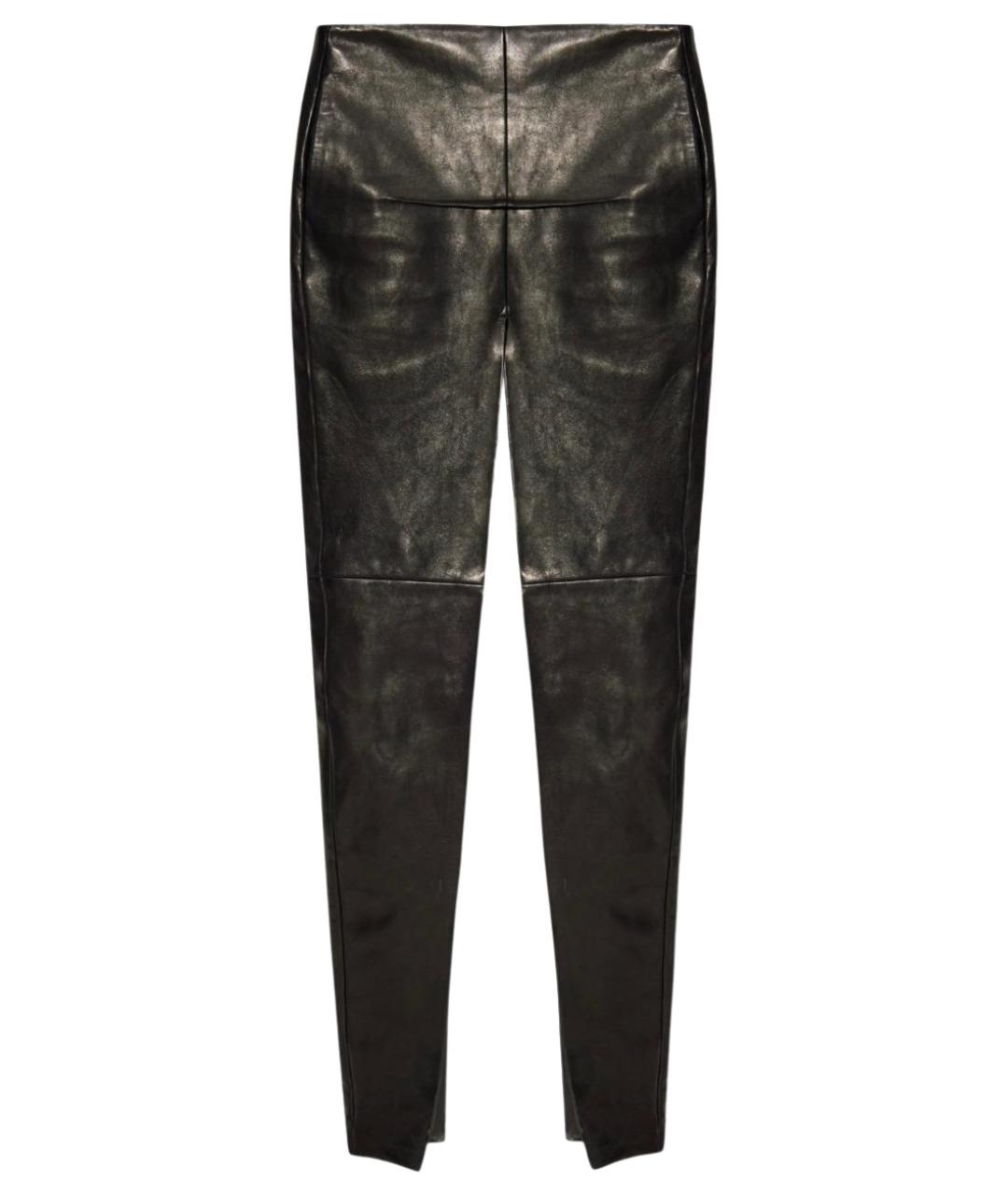 RICK OWENS Черная кожаная юбка макси, фото 1