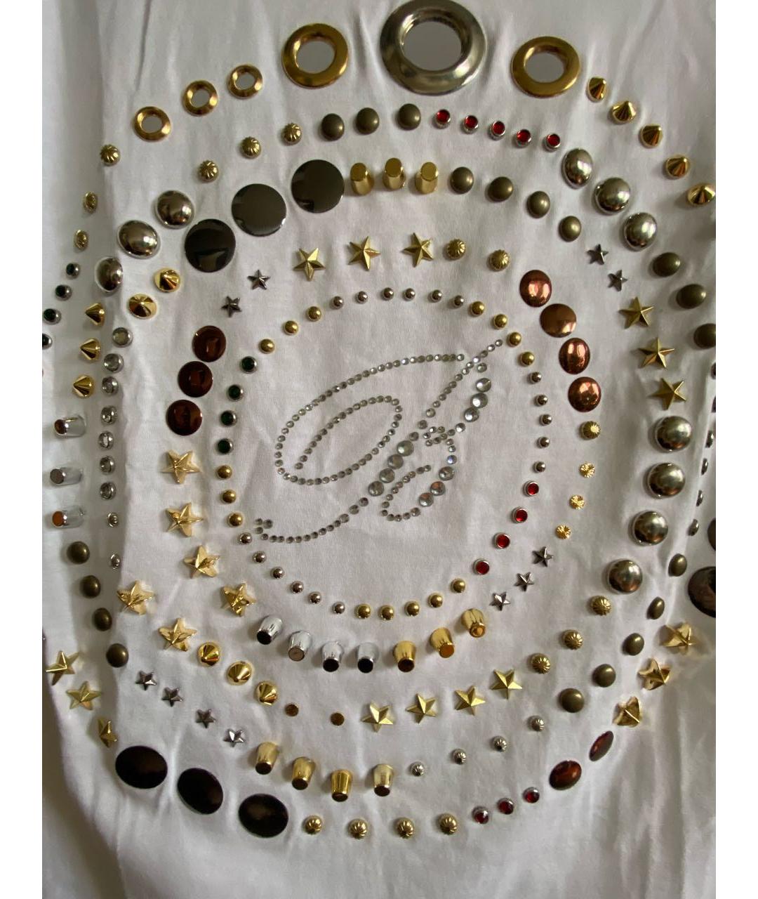 BLUMARINE Белая хлопковая майка, фото 4