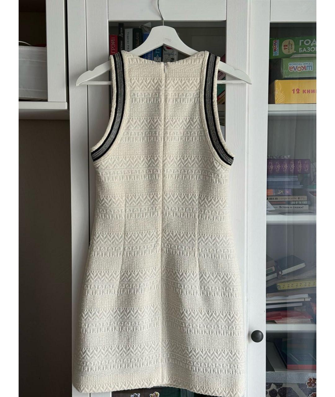 THE KOOPLES Белое хлопковое повседневное платье, фото 2