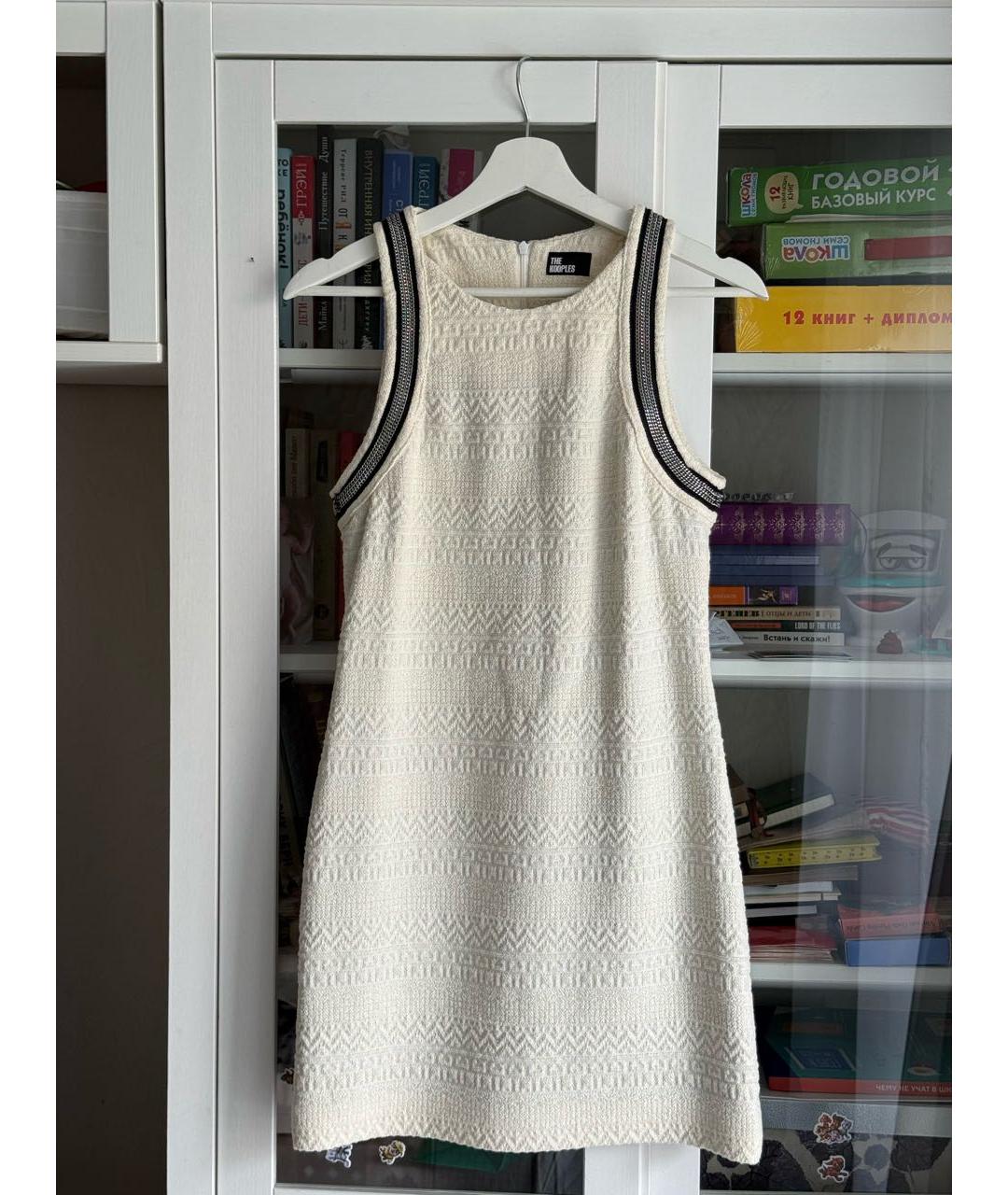 THE KOOPLES Белое хлопковое повседневное платье, фото 5