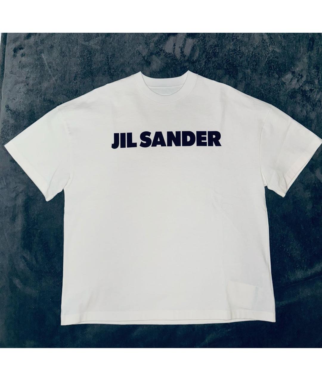 JIL SANDER Белая хлопковая футболка, фото 6