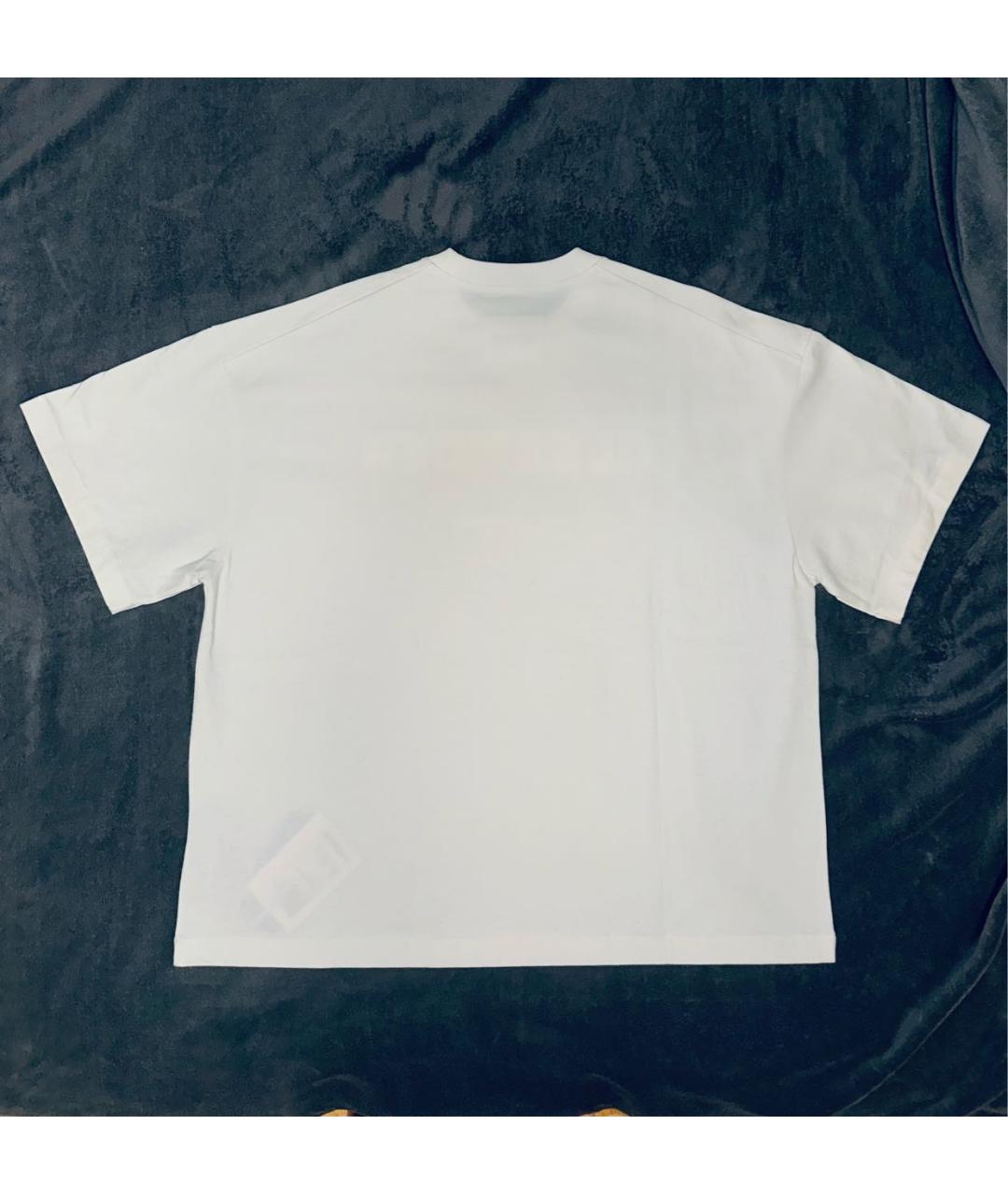 JIL SANDER Белая хлопковая футболка, фото 2