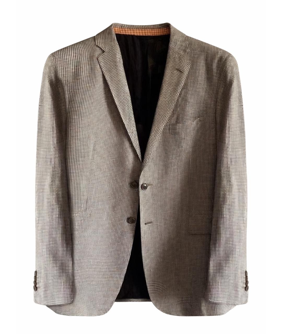 ETRO Бежевый шерстяной пиджак, фото 1