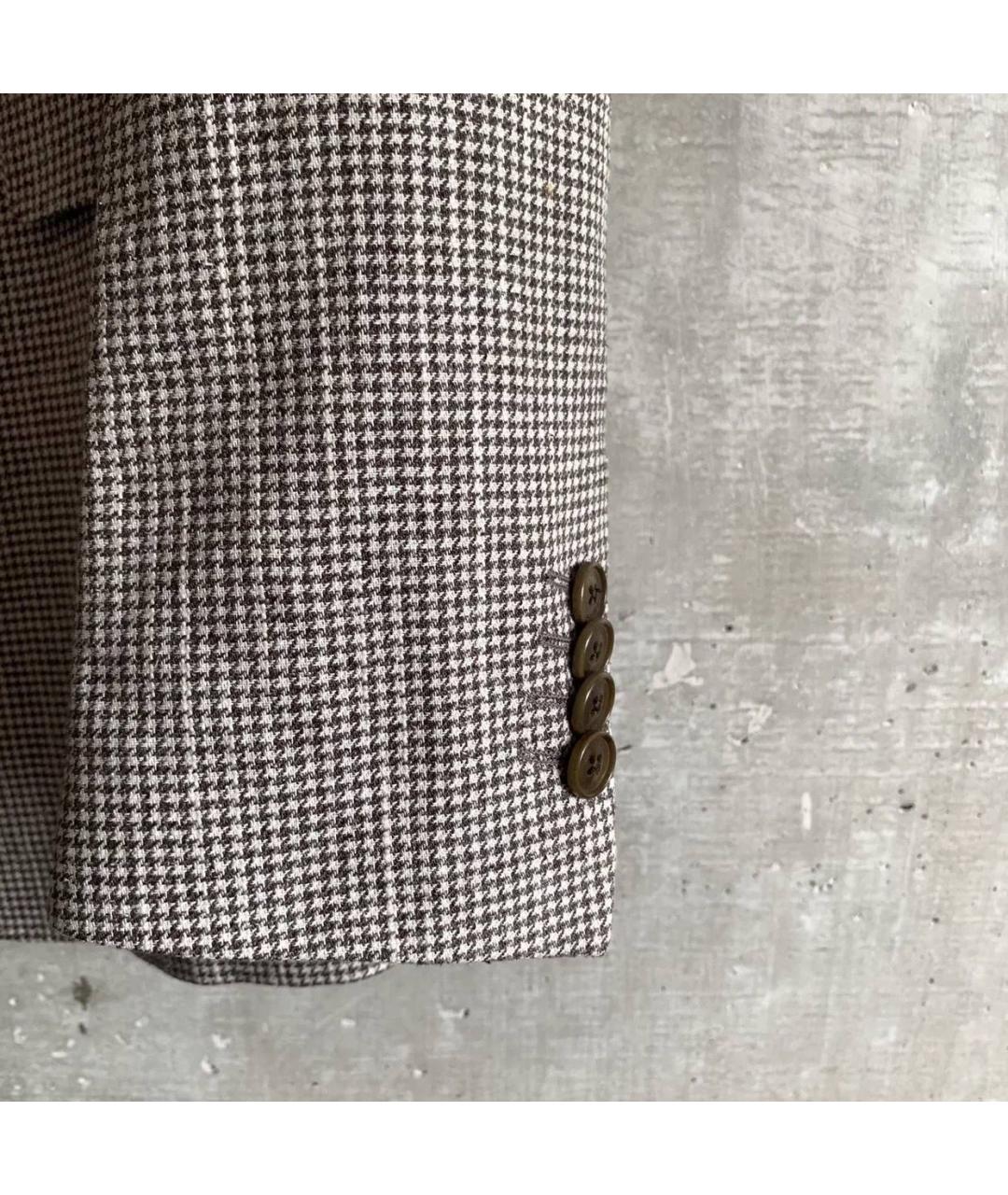 ETRO Бежевый шерстяной пиджак, фото 3