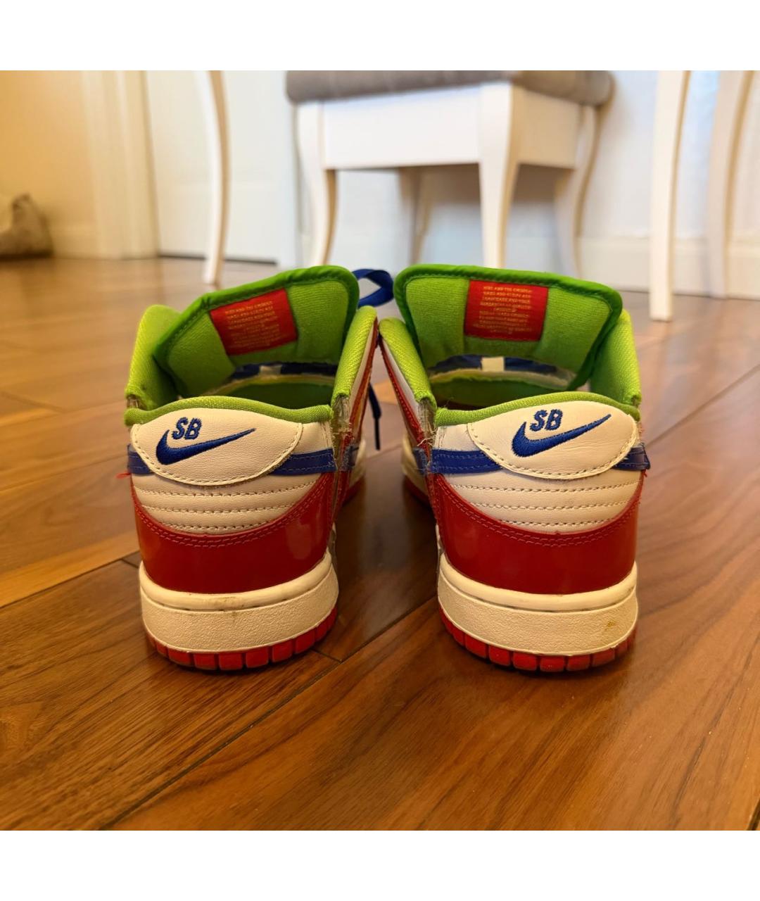 NIKE Мульти кожаные низкие кроссовки / кеды, фото 4