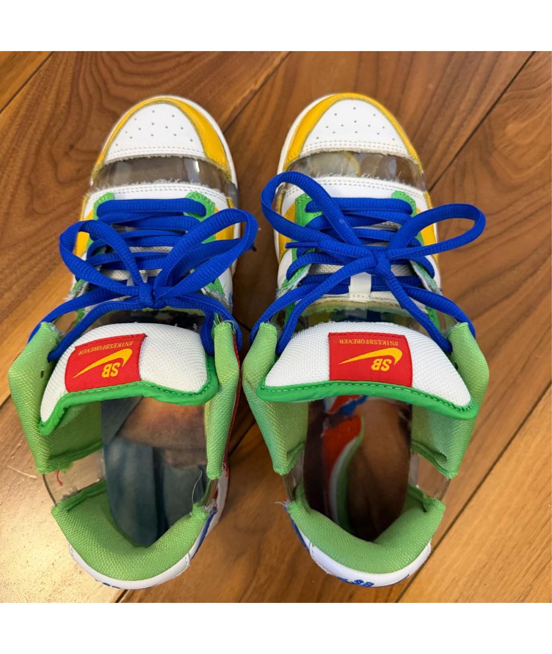 NIKE Мульти кожаные низкие кроссовки / кеды, фото 3