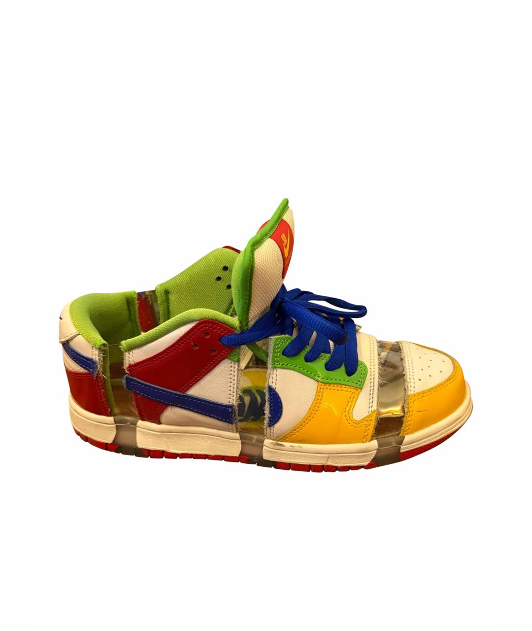 NIKE Мульти кожаные низкие кроссовки / кеды, фото 1