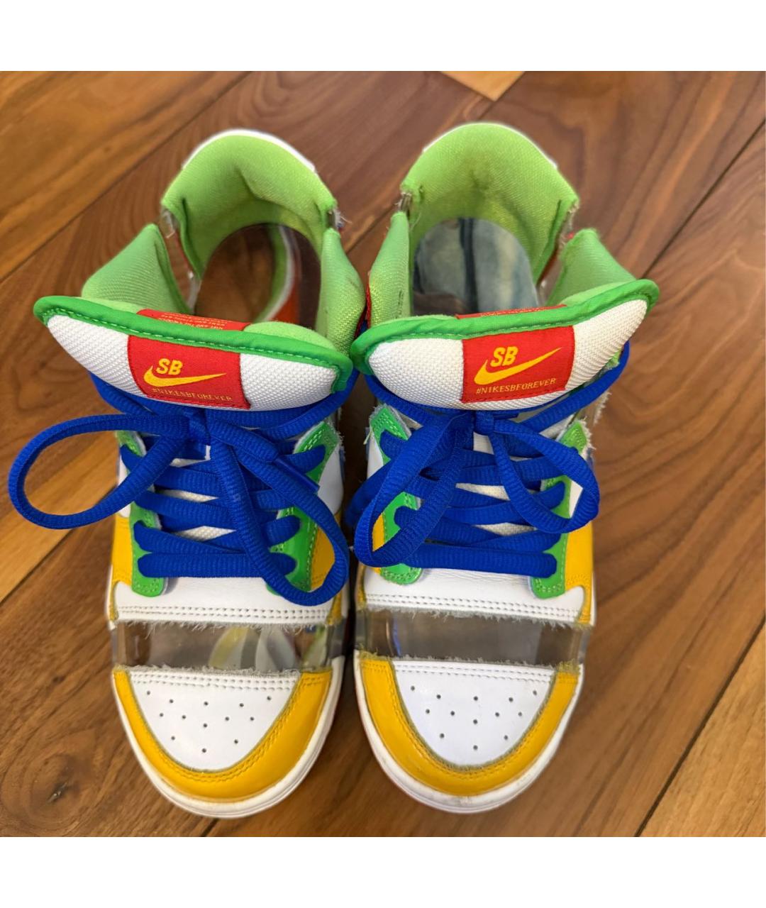 NIKE Мульти кожаные низкие кроссовки / кеды, фото 2