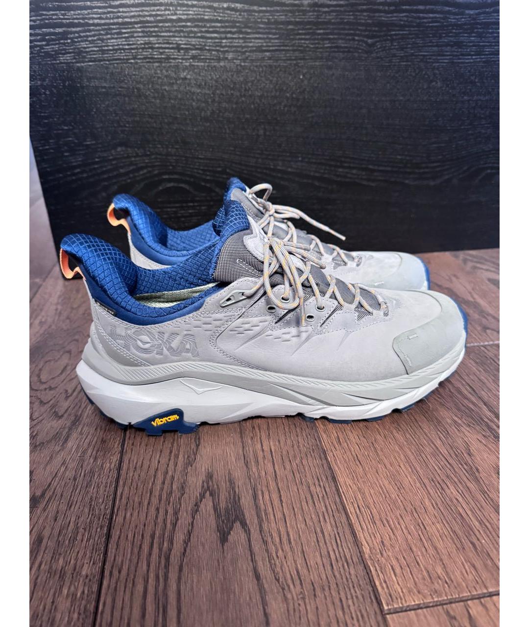 HOKA Серые нубуковые низкие кроссовки / кеды, фото 5