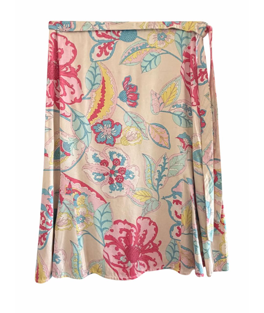 ESCADA Мульти шелковая юбка миди, фото 1
