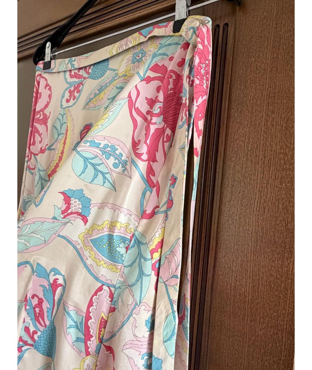 ESCADA Мульти шелковая юбка миди, фото 7