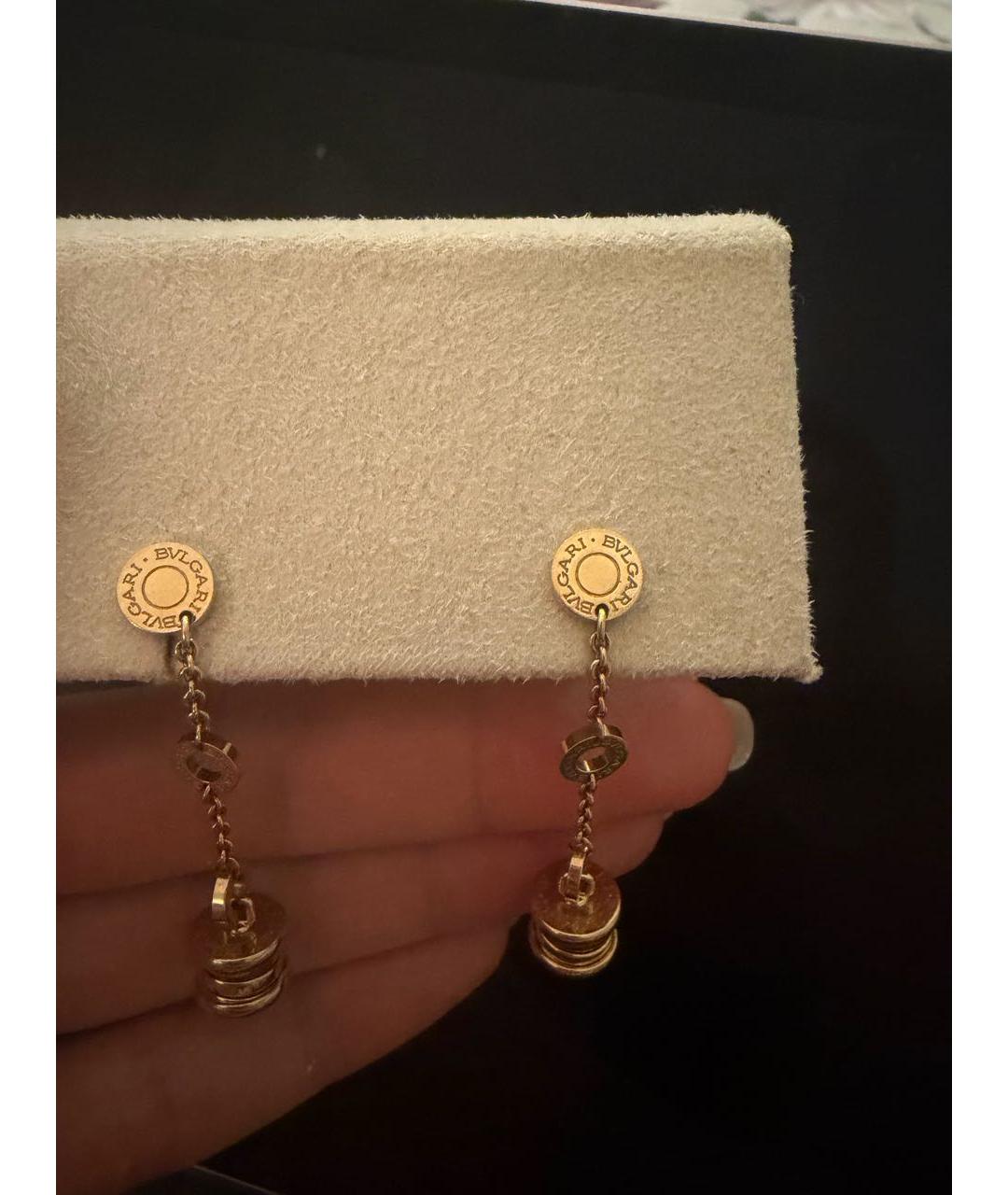 BVLGARI Золотые серьги из желтого золота, фото 5