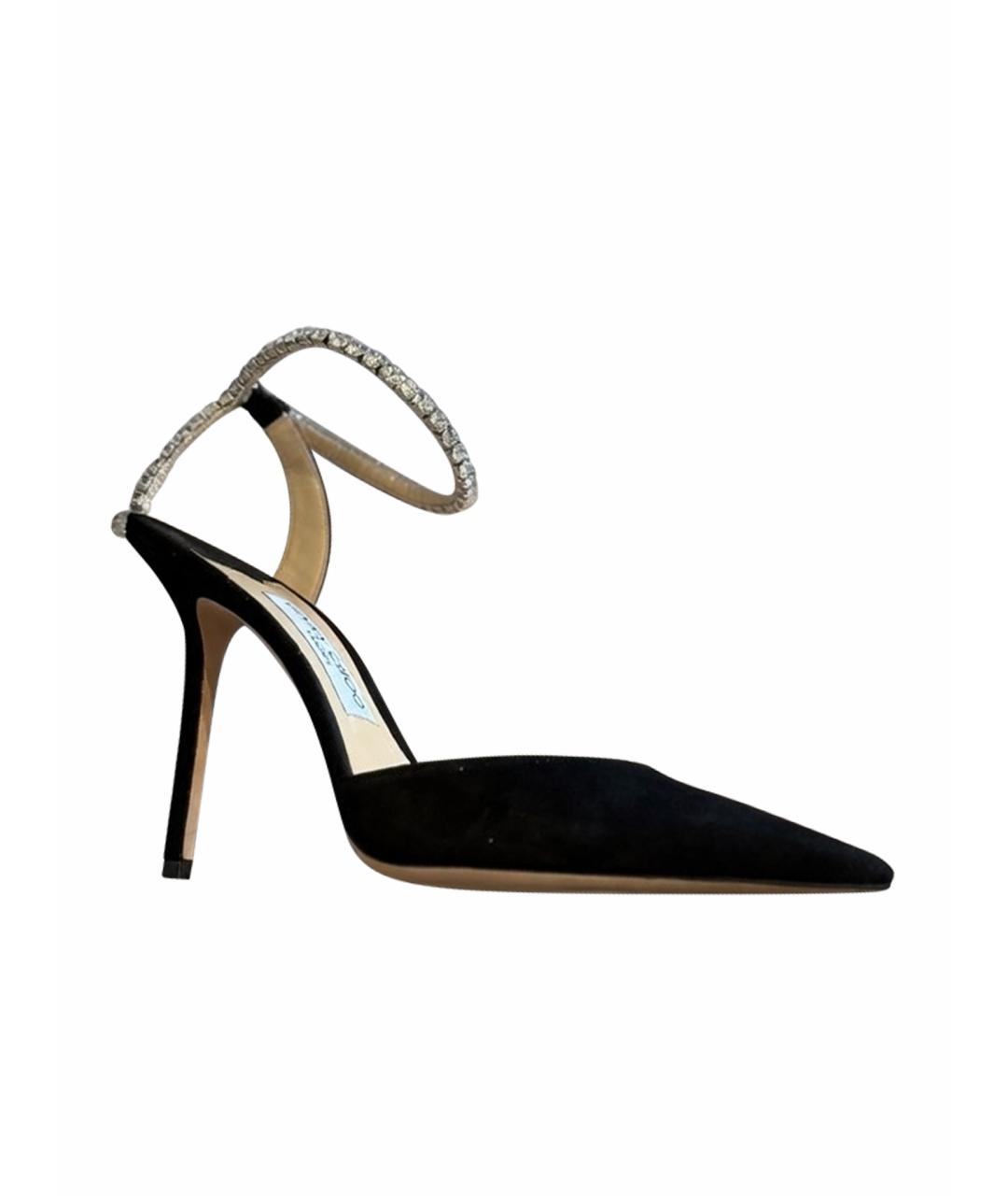 JIMMY CHOO Черные замшевые туфли, фото 1