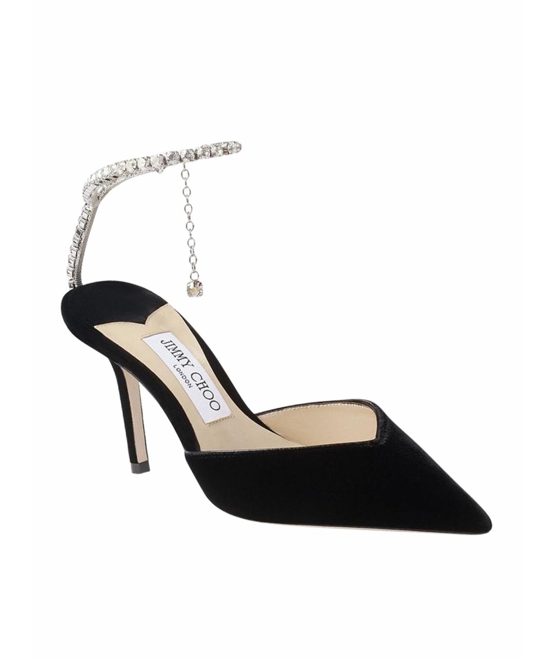 JIMMY CHOO Черные замшевые туфли, фото 6