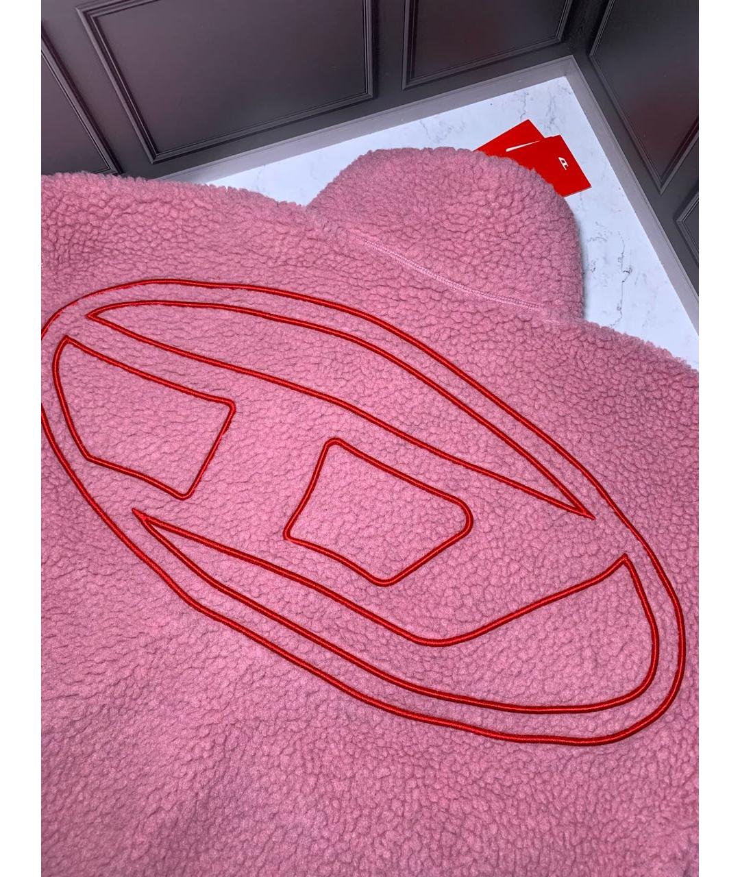 DIESEL Розовая полиэстеровая куртка, фото 6