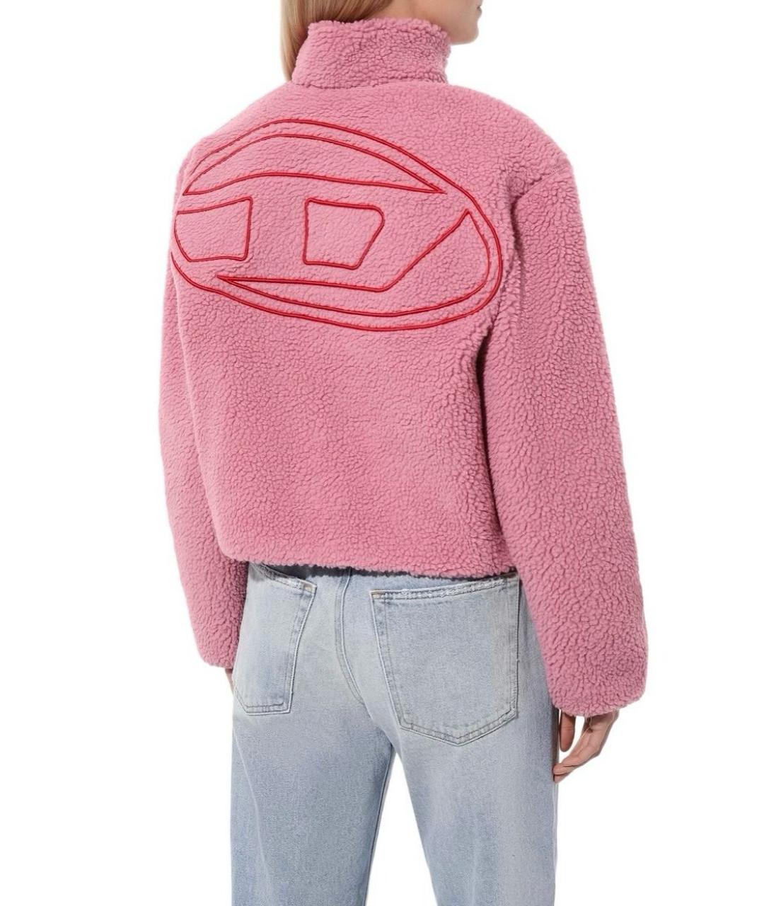 DIESEL Розовая полиэстеровая куртка, фото 4