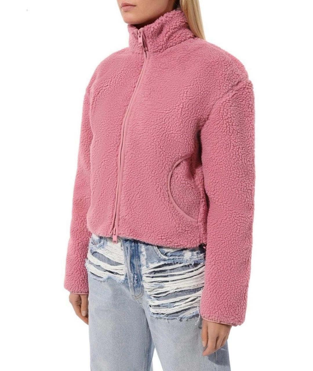 DIESEL Розовая полиэстеровая куртка, фото 3