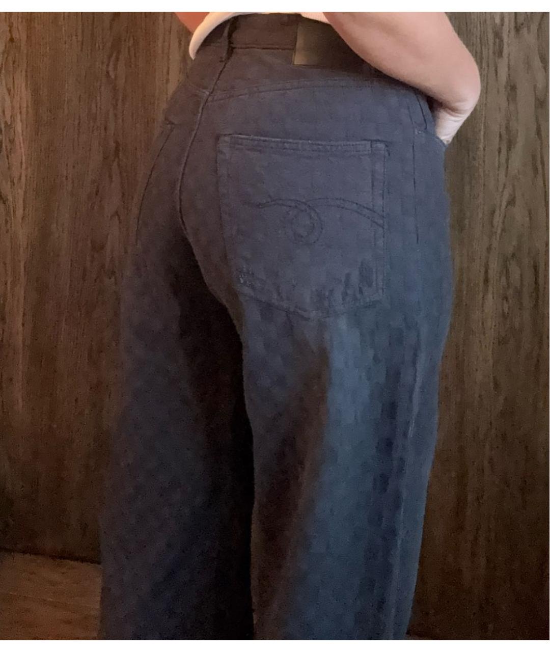 R13 Серые хлопковые джинсы клеш, фото 3