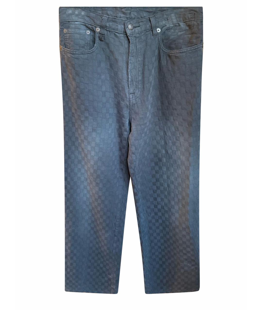 R13 Серые хлопковые джинсы клеш, фото 1