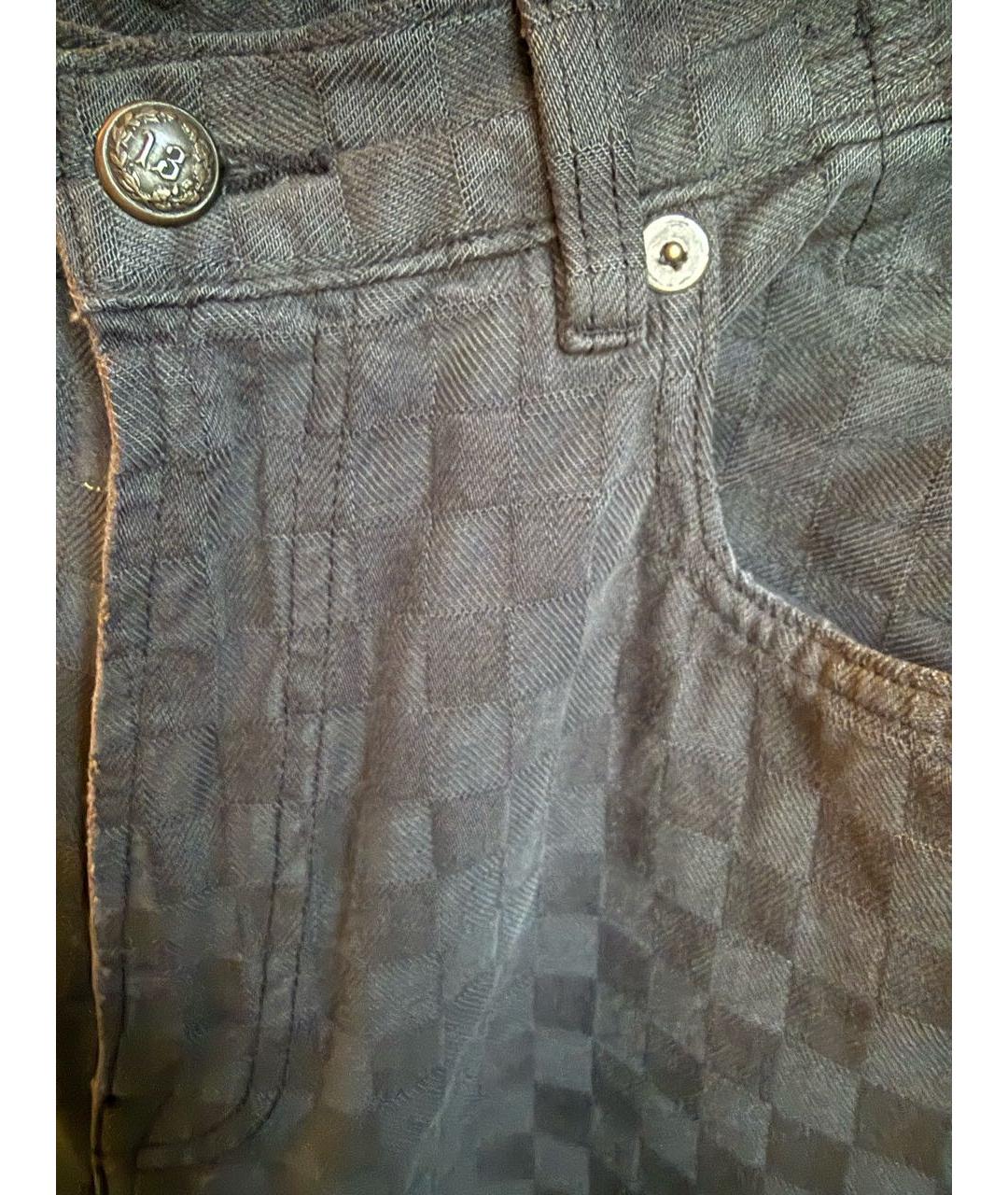 R13 Серые хлопковые джинсы клеш, фото 2