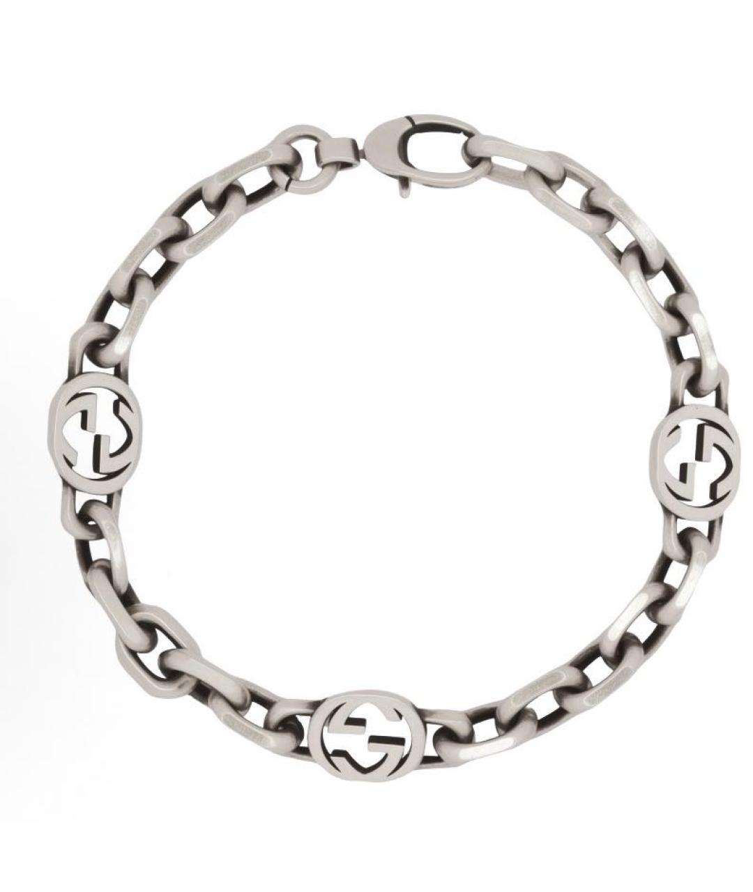 GUCCI Серебрянный серебряный браслет, фото 1